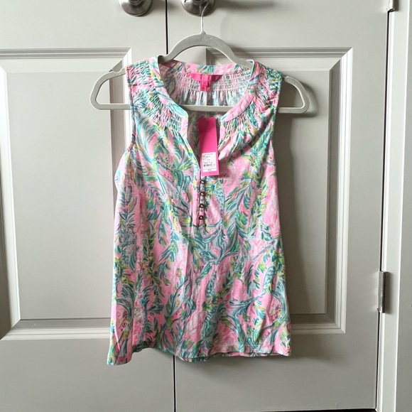 Lilly Pulitzer Essie Tank in Unicorn of the Sea - Picture 2 of 4